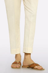 Cream Plain Trouser