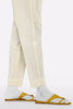 Cream Plain Trouser