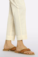 Cream Plain Trouser