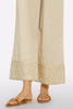Beige Embroidered Trouser