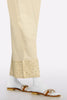 Beige Embroidered Trouser