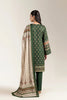Printed Lawn Dark Green Unstitched 3Pc
