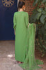 3PC Embroidered Unstitched Light Green Crosshatch Suit