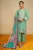 Green 3PC Unstitched Embroidered Khaddar Suit