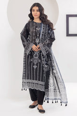 3PC Unstitched Lawn Printed Suit - Diners