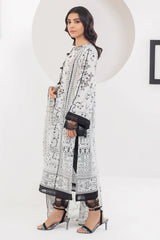 3PC Unstitched Lawn Printed Suit - Diners