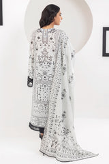 3PC Unstitched Lawn Printed Suit - Diners