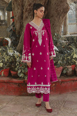 Cambric 3PC Unstitched Embroidered Suit