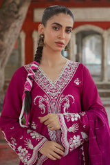 3PC Unstitched Embroidered Cambric Suit