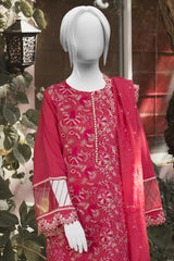 Crosshatch 3PC Embroidered Unstitched Suit