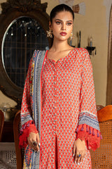 Viscose Digital Printed 3PC Unstitched Suit From Sohaye by Diners