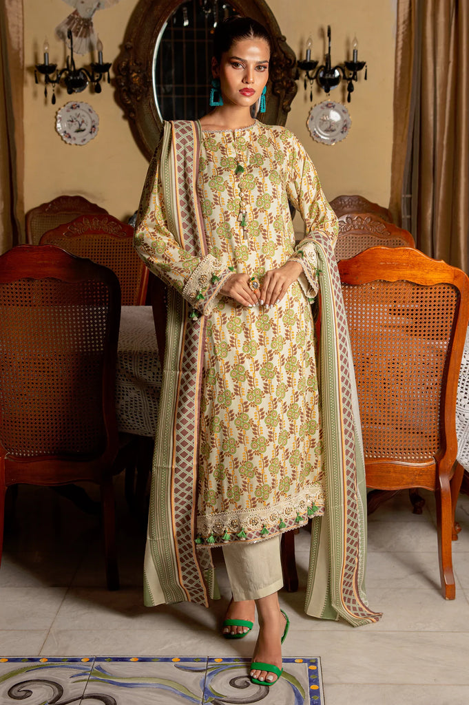 Viscose Digital Printed 3PC Unstitched Suit From Sohaye by Diners