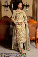 Viscose Digital Printed 3PC Unstitched Suit From Sohaye by Diners