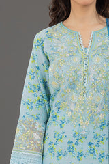 Blue Khaddar Embroidered Printed 3PC Unstitched From Sohaye By Diners