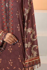 Brown Viscose Printed 3PC Unstitched From Sohaye By Diners