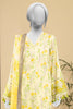 3PC Lime Embroidered Unstitched Suit