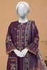 Dark Purple Embroidered 3PC Unstitched From Sohaye By Diners