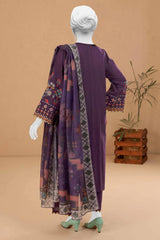 Dark Purple Embroidered 3PC Unstitched From Sohaye By Diners