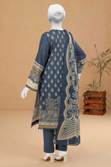 Blue Printed 3PC Unstitched From Sohaye By Diners