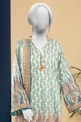 Lawn Green Printed 3PC Unstitched From Sohaye By Diners