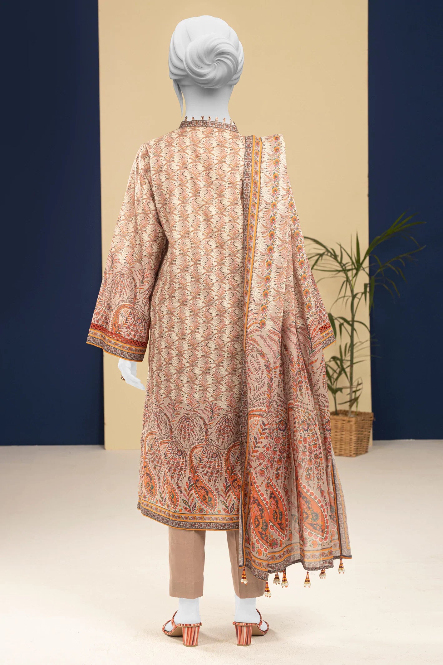 Lawn Grey Printed 3PC Unstitched From Sohaye By Diners