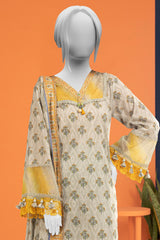 Lawn Grey Printed 3PC Unstitched From Sohaye By Diners