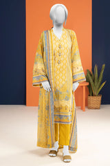 Lawn Yellow Printed 3PC Unstitched From Sohaye By Diners