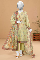 Light Green Printed 3PC Unstitched From Sohaye By Diners