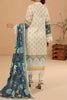 White Printed 3PC Unstitched From Sohaye By Diners