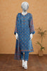 Blue Printed 3PC UnstitchedFrom Sohaye By Diners