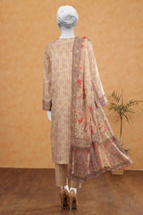 Cream Printed 3PC Unstitched From Sohaye By Diners