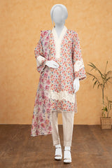 White Shiffli Printed 3PC Unstitched From Sohaye By Diners