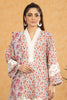 White Shiffli Printed 3PC Unstitched From Sohaye By Diners