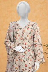 Light Beige Shiffli Printed 3PC Unstitched From Sohaye By Diners