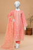 Peach Embroidered 3PC Unstitched From Sohaye By Diners