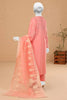 Peach Embroidered 3PC Unstitched From Sohaye By Diners