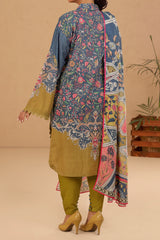 Blue Printed 3PC Unstitched From Sohaye By Diners