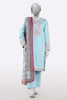 Sky Blue Embroidered 3PC Unstitched For Women