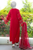 Red Embroidered 3PC Unstitched