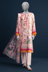 Light Pink Printed 3PC Unstitched From Sohaye By Diners