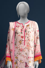 Light Pink Printed 3PC Unstitched From Sohaye By Diners