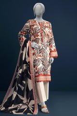 Off White Printed 3PC Unstitched From Sohaye By Diners