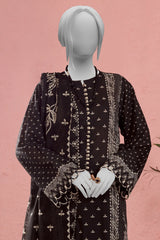 Black & White Printed 3PC Unstitched From Sohaye By Diners