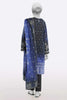 Navy Blue Embroidered 3PC Unstitched Lawn Suit For Women From Sohaye By Diners