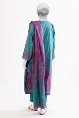 Green Printed 3PC Unstitched