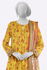 Mustard Printed Unstitched 3PC