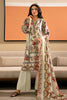 Beige Printed 3PC Unstitched
