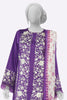 Purple Embroidered 3PC Unstitched