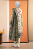 Medium Green Printed 3PC Unstitched For Women