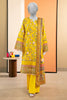 Yellow Printed 3PC Unstitched